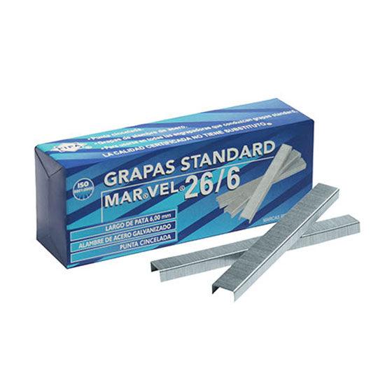 Grapas estándar 26/6 MarVel Pilot caja c