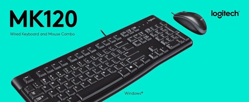 Kit Teclado con Mouse Logitech Mk120
