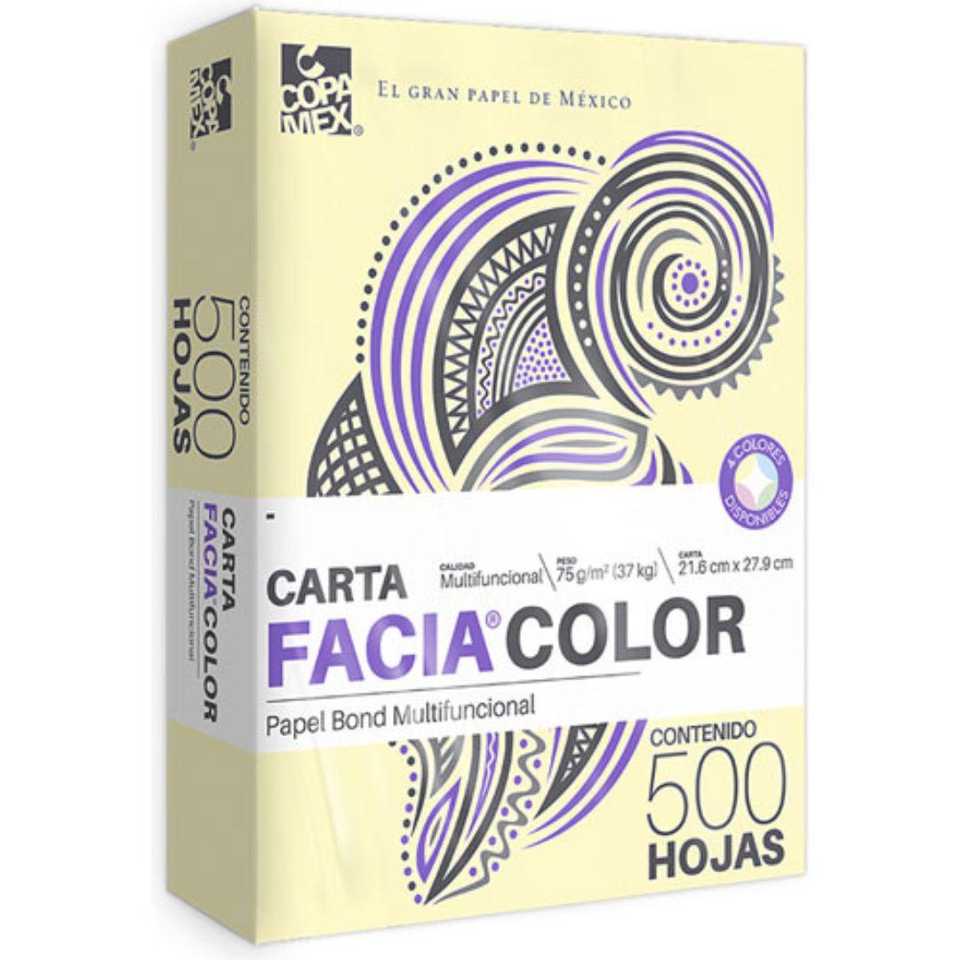 Papel Facia Color Tamaño Carta AMARILLO  - Colmenero Shop