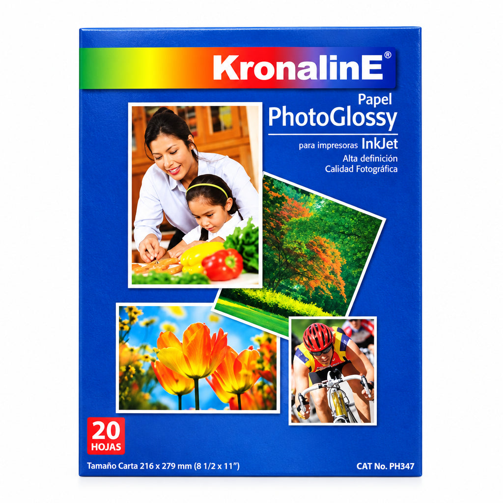 Papel Photoglossy T/Carta P/Impresoras Ink-Jet C/20 Hjs. Ph347 - Colmenero Shop