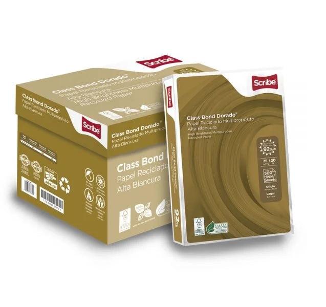 Papel Class Bond Dorado carta Scribe paq. c/500 hojas