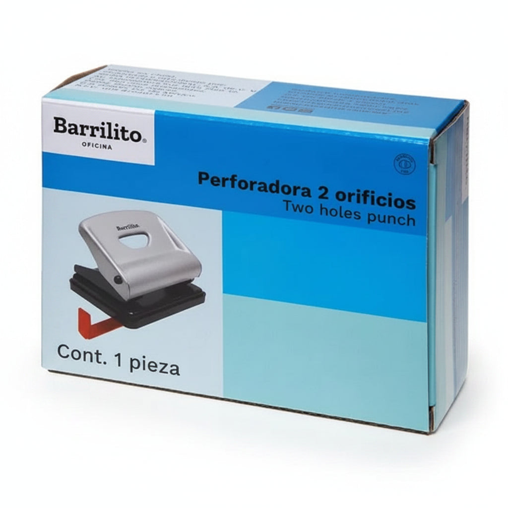 Perforadora Metálica Barrilito 850I de 2 Orificios (20 Hojas)