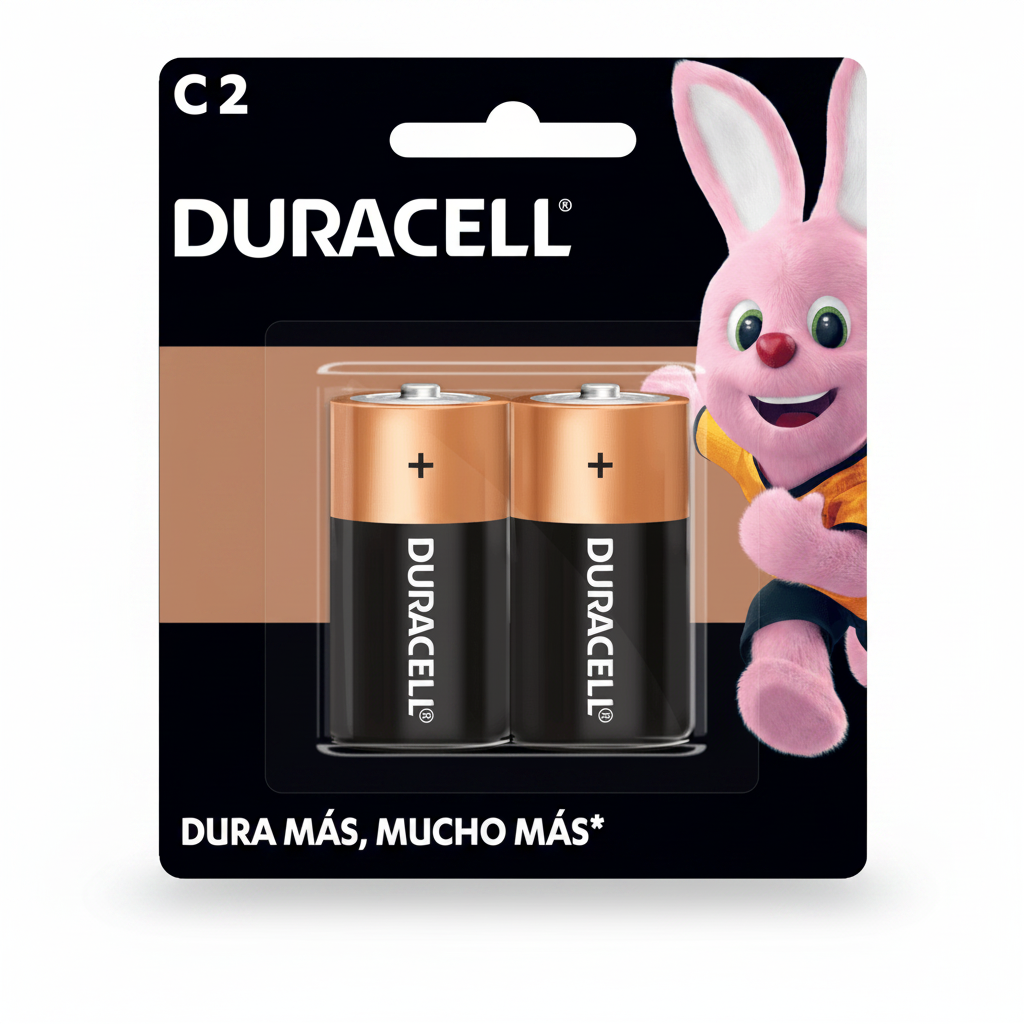 Pila Duracell Alcalina C 2 PZ - Colmenero Shop