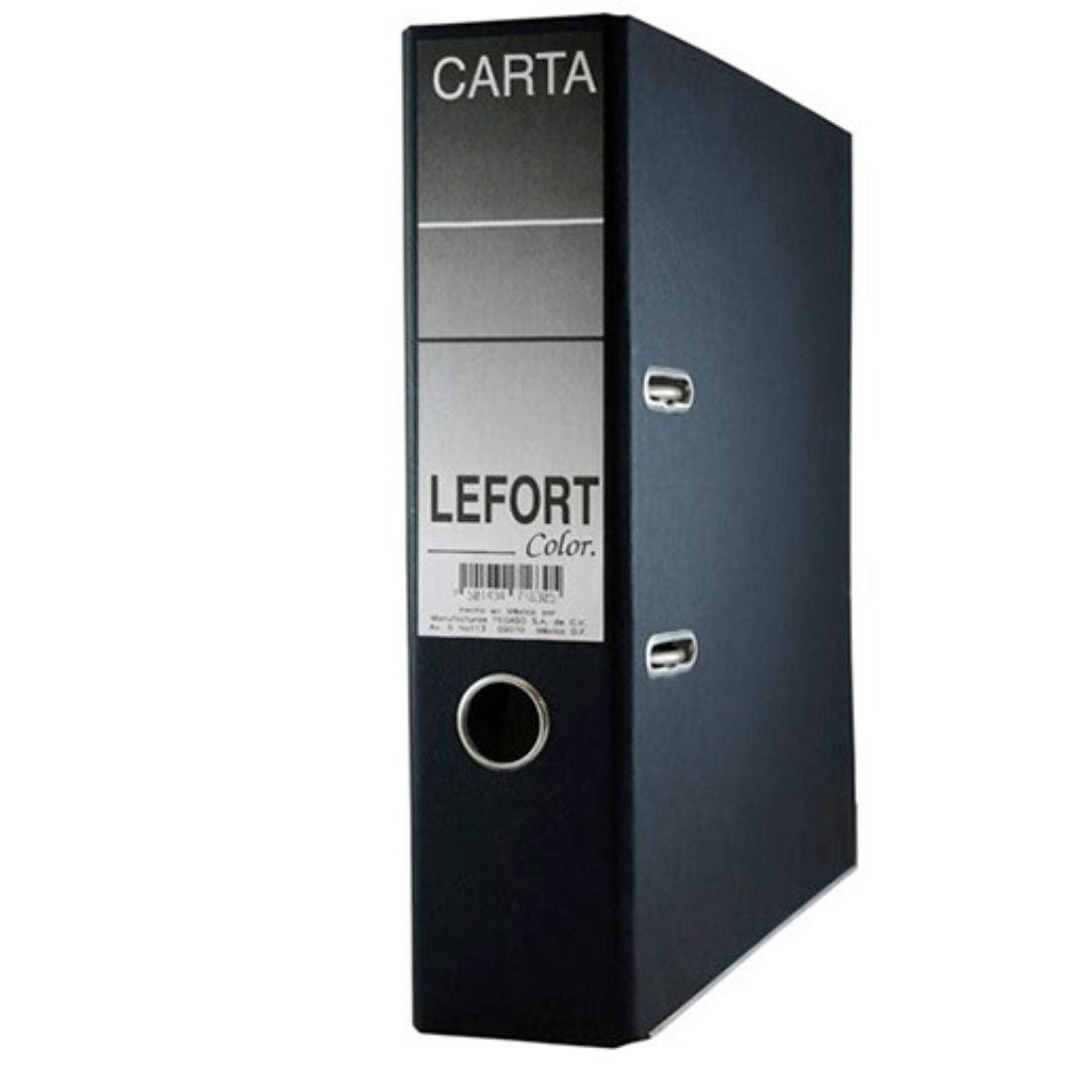 Registrador Lefort Carta Color Negro- Colmenero Shop