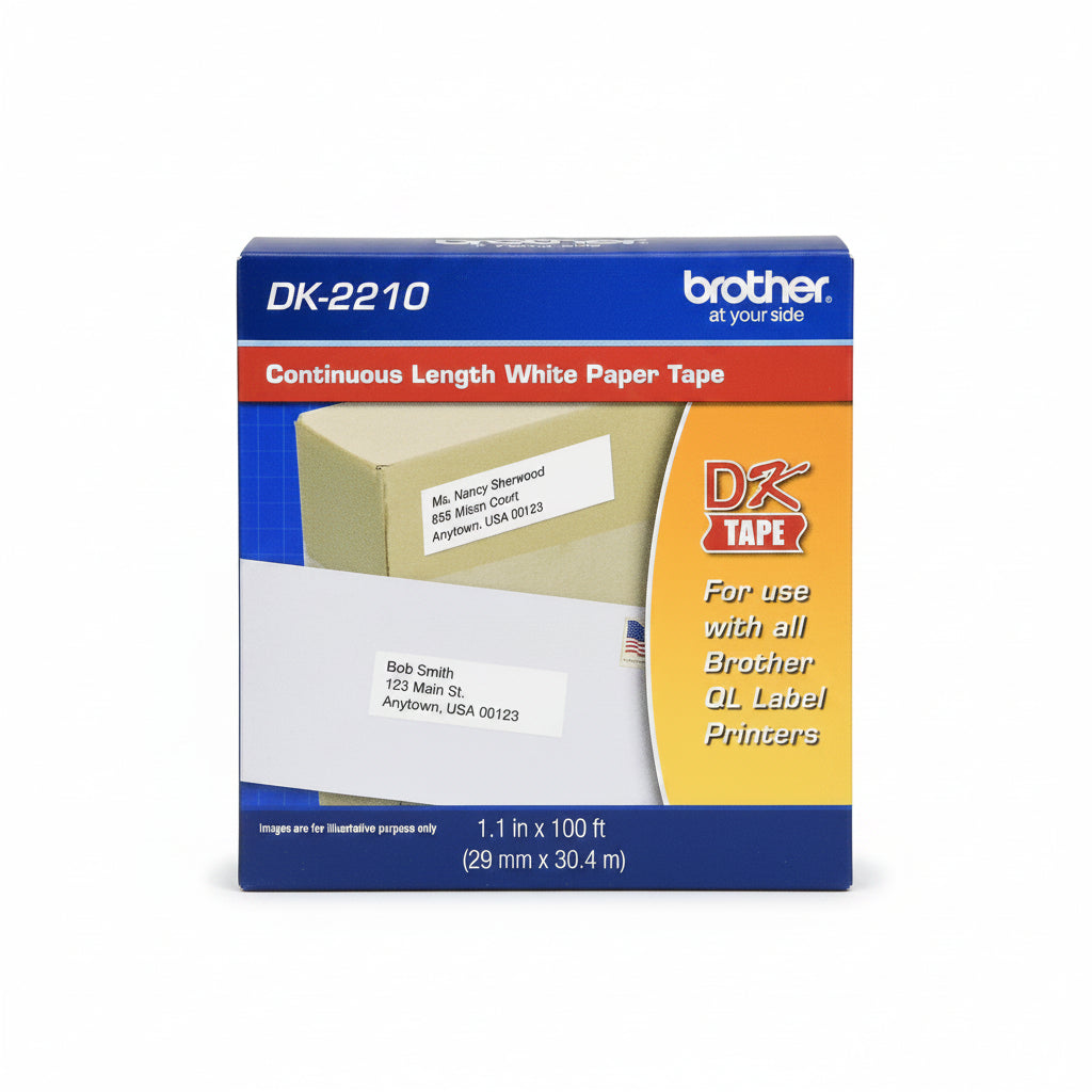 Cinta Etiquetadora Brother DK2210 29mmx30.4m - Colmenero Shop