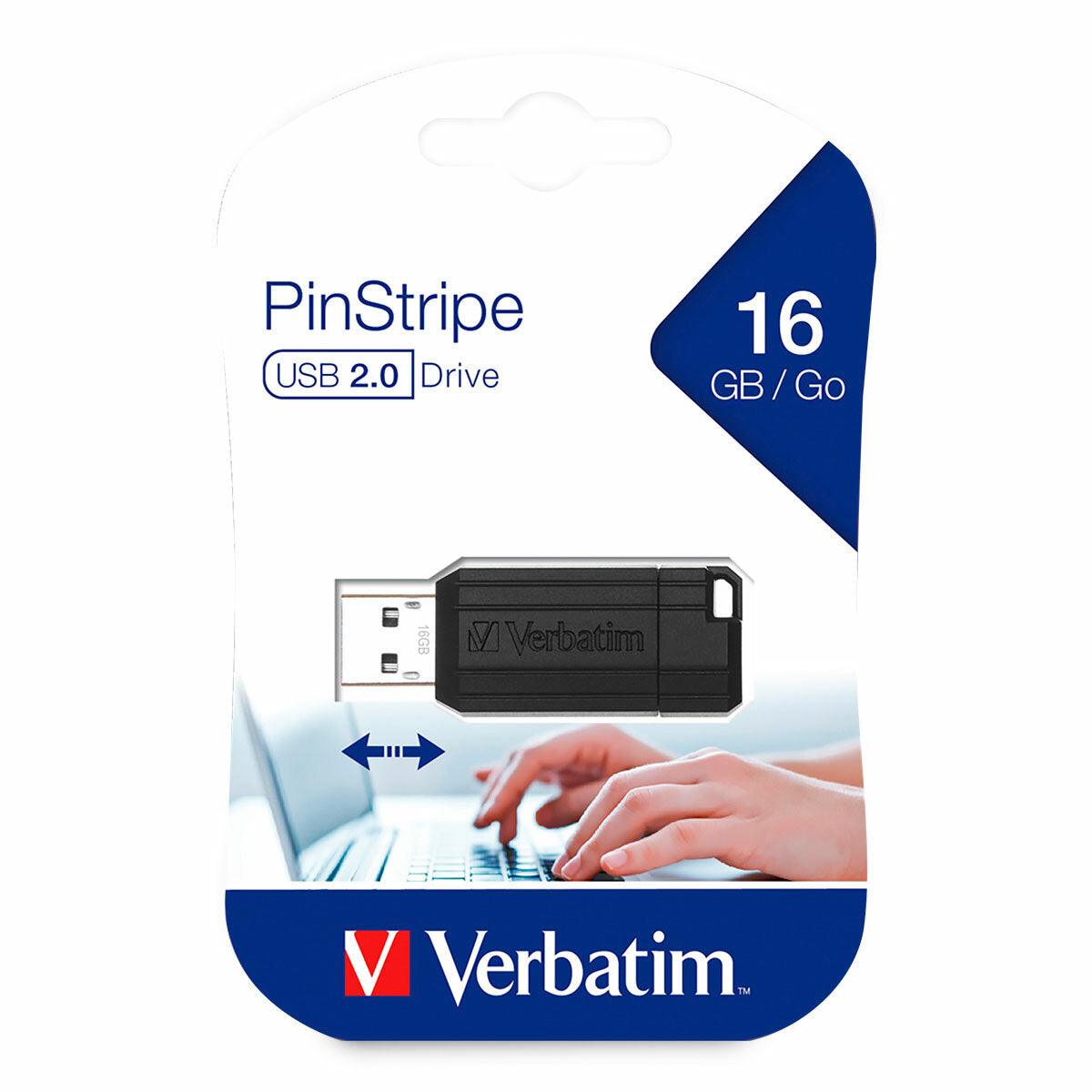 Memoria Verbatim USB 16GB Pinstripe - Colmenero Shop
