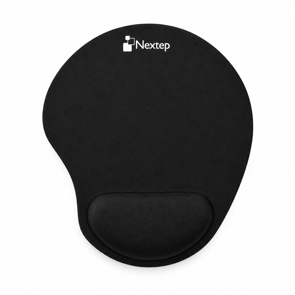 Mouse Pad de Gel Nextep Ergonómico Negro - Colmenero Shop