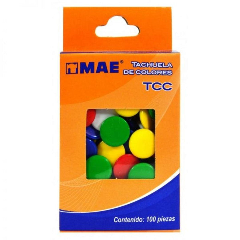 Tachuelas de Colores MAE C/100