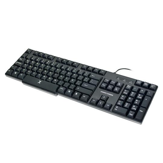 Teclado alámbrico antiderrames Perfec Choice - Colmenero Shop