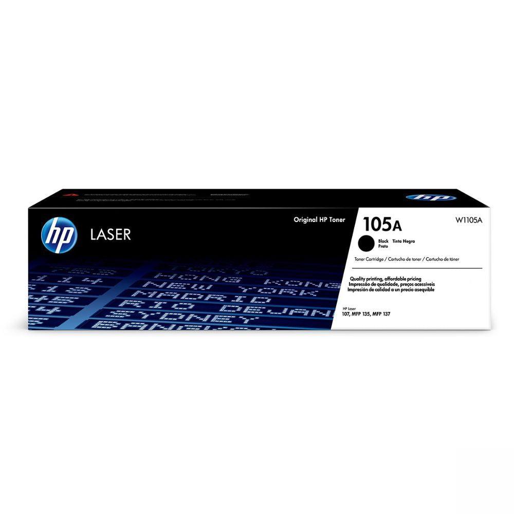 Tóner Original HP 105A Negro (W1105A) | 1,000 Páginas | Laser 107a 135w